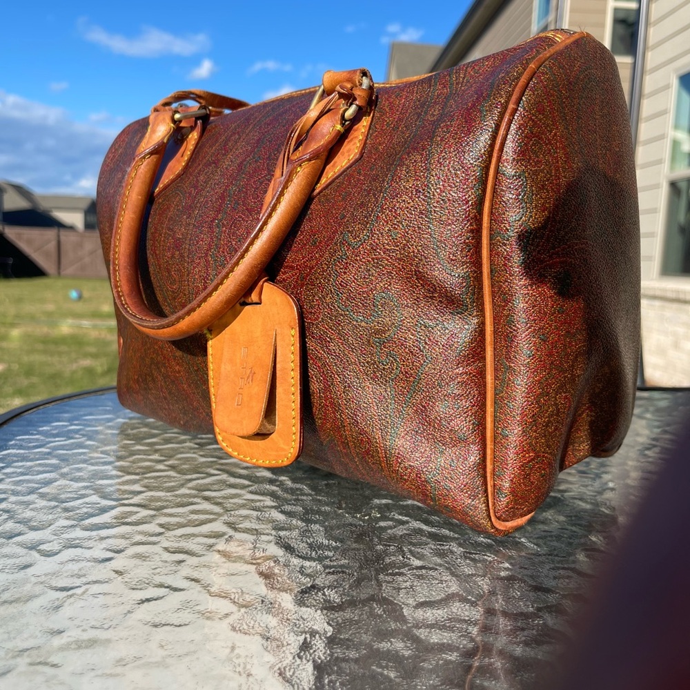 EUC Vintage ETRO BOSTON BAG - Picture 5 of 10